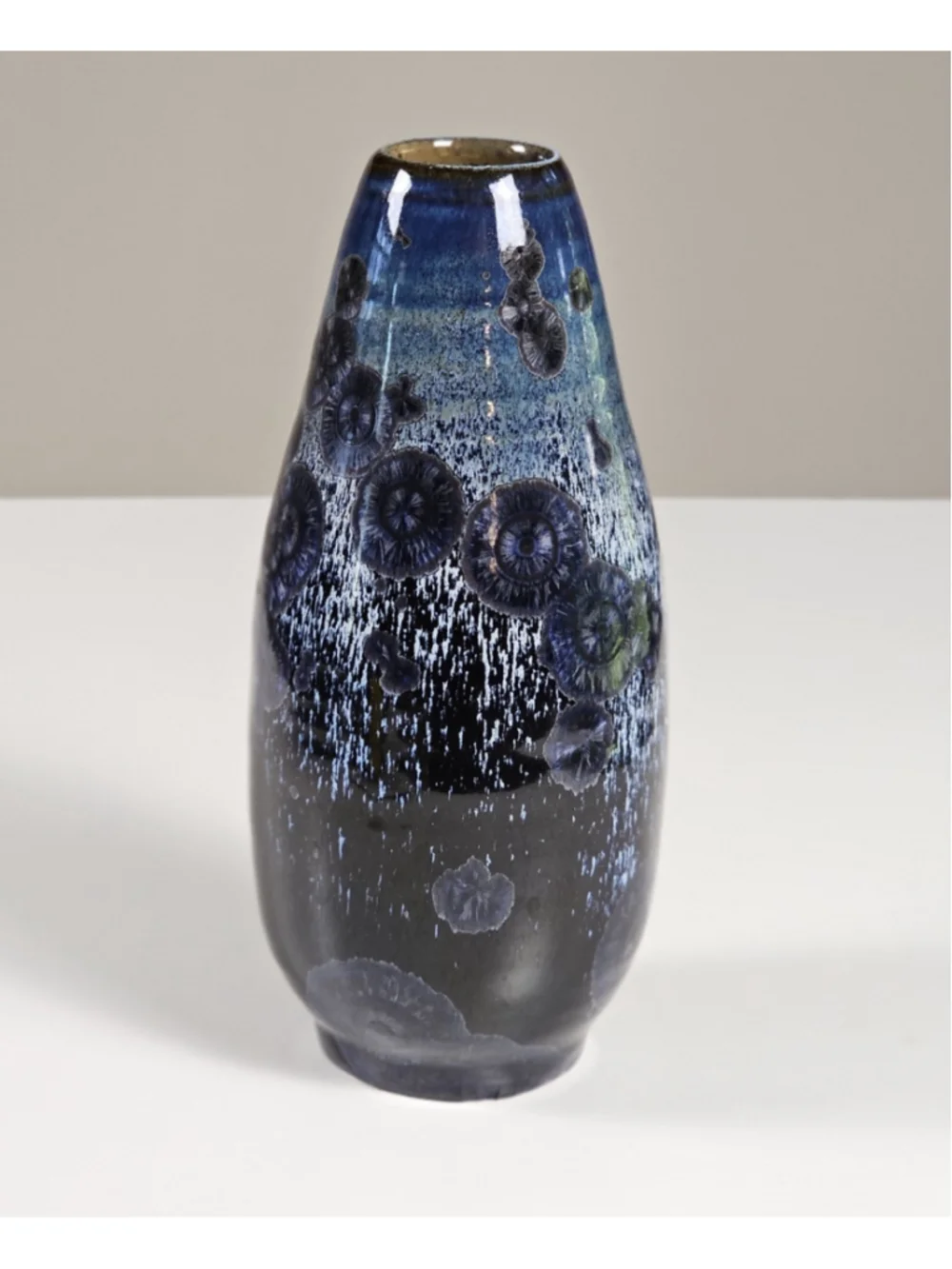 Studio Art Pottery Crystalline Glazed Vase 7.5